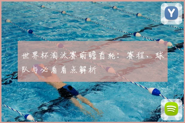 世界杯淘汰赛前瞻首轮:赛程、球队与必看看点解析